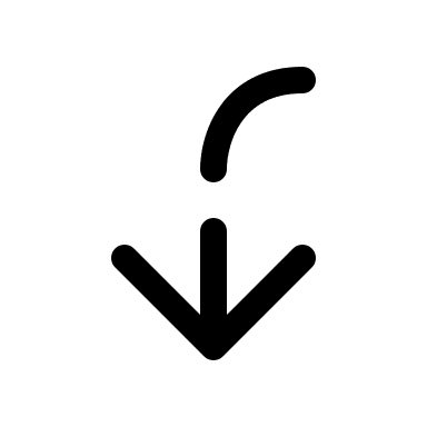 Broken Arrow Pointing Down and Right (Solar) Free Open-Source SVG Icon (Solar)