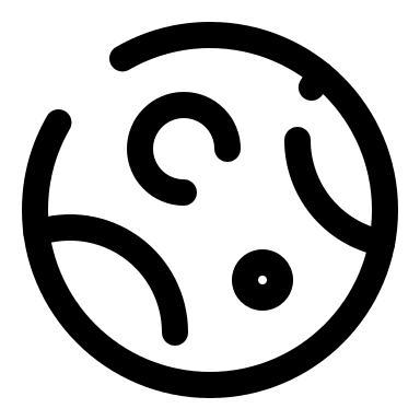 Broken Asteroid (Solar) Free Open-Source SVG Icon (Solar)