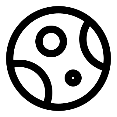 Asteroid (Linear) Free Open-Source SVG Icon (Solar)