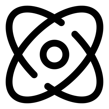 Broken Atom Structure Free Open-Source SVG Icon (Solar)