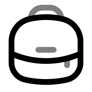 Duotone Backpack (Solar) Free Open-Source SVG Icon (Solar)