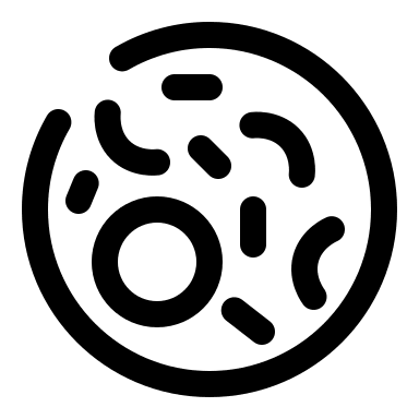 Broken Bacteria Free Open-Source SVG Icon (Solar)