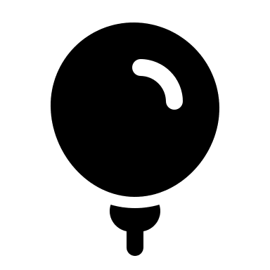 Bold Balloon (Solar) Free Open-Source SVG Icon (Solar)