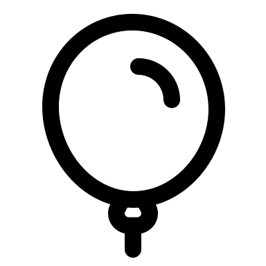 Linear Balloon Free Open-Source SVG Icon (Solar)