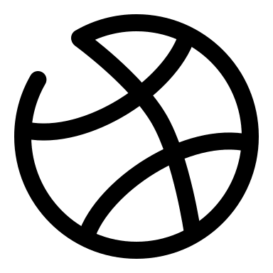 Broken Basketball Free Open-Source SVG Icon (Solar)