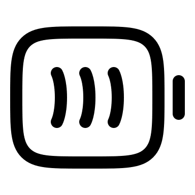 Minimalistic Linear Full Battery Free Open-Source SVG Icon (Solar)