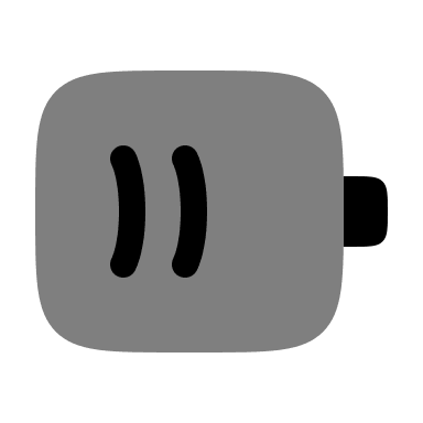 Half Charged Battery (Bold Duotone) Free Open-Source SVG Icon (Solar)