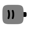 Half Charged Battery (Bold Duotone) Free Open-Source SVG Icon