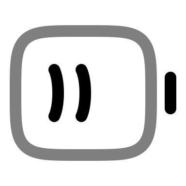 Half Charged Battery Symbol (Duotone) Free Open-Source SVG Icon (Solar)