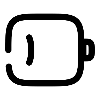 Low Battery Indicator (Broken) Free Open-Source SVG Icon (Solar)