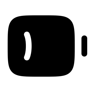 Low Battery Indicator (Minimalistic Bold) Free Open-Source SVG Icon (Solar)