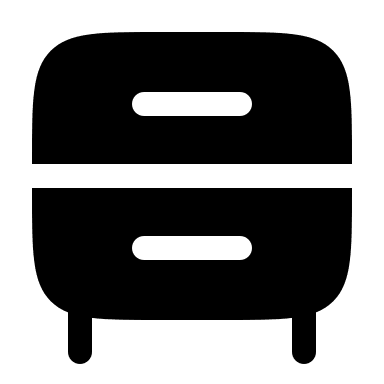 Bold Bedside Table Design (Solar) Free Open-Source SVG Icon (Solar)