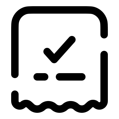 Broken Bill Check (Solar) Free Open-Source SVG Icon (Solar)