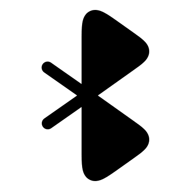 Bold Bluetooth Symbol (Solar) Free Open-Source SVG Icon (Solar)