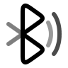 Bluetooth Wave Signal (Duotone) Free Open-Source SVG Icon