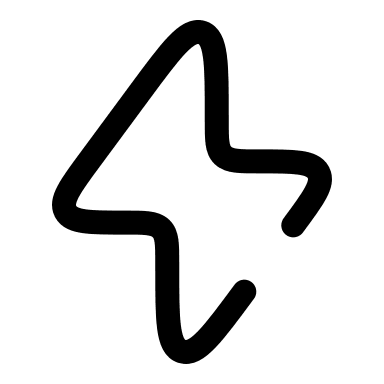 Broken Lightning Bolt (Solar) Free Open-Source SVG Icon (Solar)
