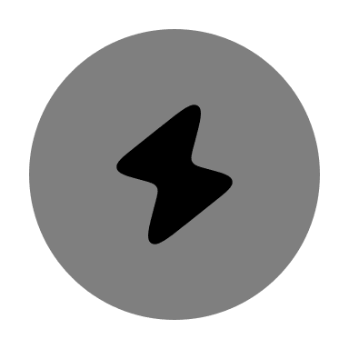 Bold Bolt in Circle (Duotone) Free Open-Source SVG Icon (Solar)