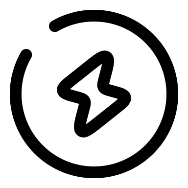 Broken Bolt in Circle (Solar) Free Open-Source SVG Icon (Solar)