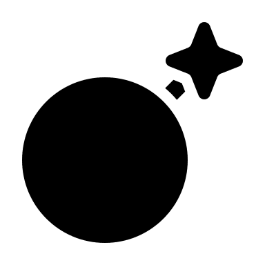 Bold Bomb Symbol (Solar) Free Open-Source SVG Icon (Solar)