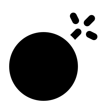 Minimalistic Bold Bomb Free Open-Source SVG Icon (Solar)