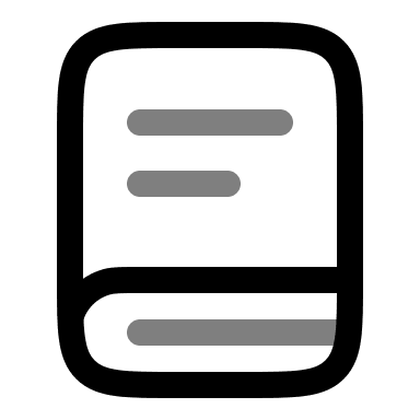 Two-Line Book (Duotone) Free Open-Source SVG Icon (Solar)