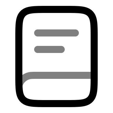 Book Outline (Duotone) Free Open-Source SVG Icon (Solar)