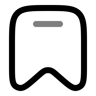 Bookmark (Duotone) Free Open-Source SVG Icon (Solar)