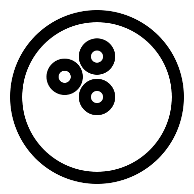 Bowling Game (Linear) Free Open-Source SVG Icon (Solar)
