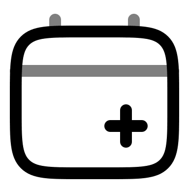 Add Event to Calendar (Duotone) Free Open-Source SVG Icon (Solar)