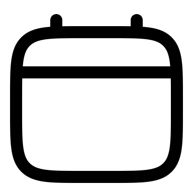Minimalistic Linear Calendar (Solar) Free Open-Source SVG Icon (Solar)