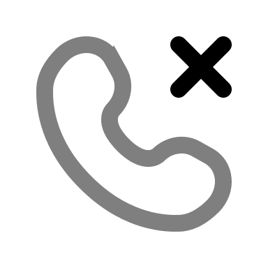 Rounded Line Cancel Call Button (Duotone) Free Open-Source SVG Icon (Solar)