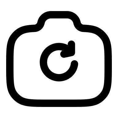 Linear Camera Rotate Function Free Open-Source SVG Icon (Solar)