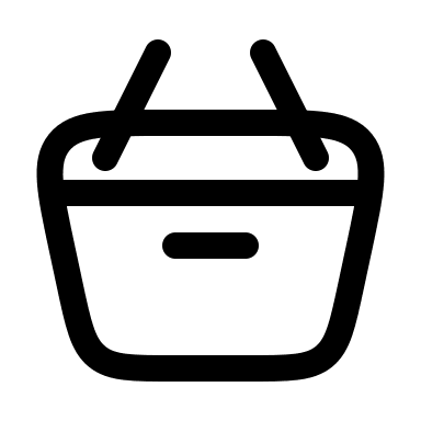 Shopping Cart with Four Items (Linear) Free Open-Source SVG Icon (Solar)
