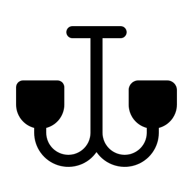Bold Chandelier Design (Solar) Free Open-Source SVG Icon (Solar)