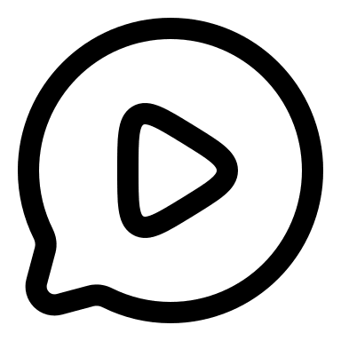 Round Video Chat Interface (Linear) Free Open-Source SVG Icon (Solar)