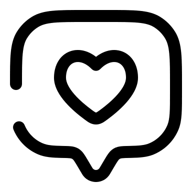 Broken Chat Square Like (Solar) Free Open-Source SVG Icon (Solar)