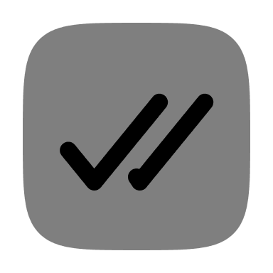 Bold Read Checkmark (Duotone) Free Open-Source SVG Icon (Solar)