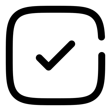 Broken Check Square (Solar) Free Open-Source SVG Icon (Solar)
