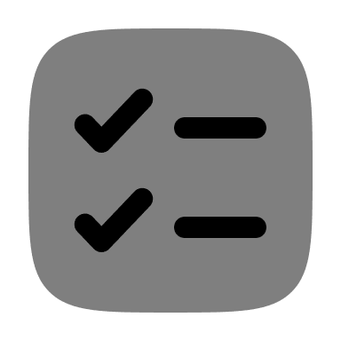Bold Minimalistic Checklist (Duotone) Free Open-Source SVG Icon (Solar)