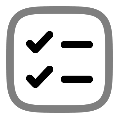 Minimalistic Checklist (Duotone) Free Open-Source SVG Icon (Solar)