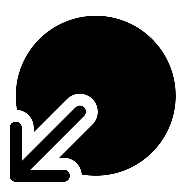 Bold Circle with Bottom Downward Orientation (Solar) Free Open-Source SVG Icon (Solar)