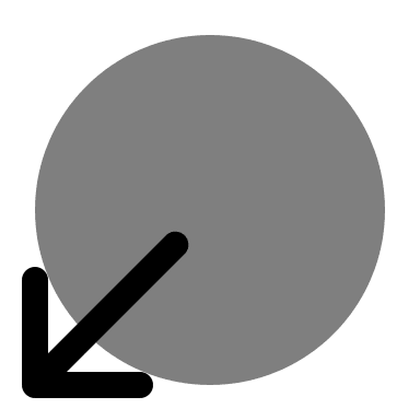 Bold Bottom Circle (Duotone) Free Open-Source SVG Icon (Solar)