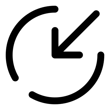 Top Down Broken Circle Free Open-Source SVG Icon (Solar)