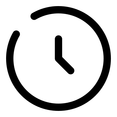 Broken Clock Circle (Solar) Free Open-Source SVG Icon (Solar)