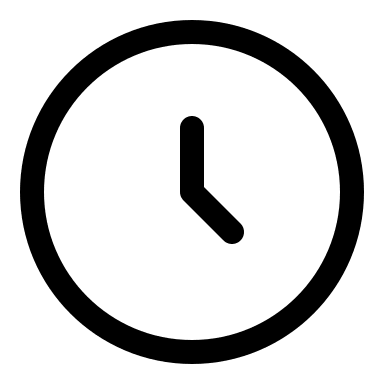 Circular Clock Design (Linear) Free Open-Source SVG Icon (Solar)