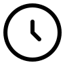 Circular Clock Design (Linear) Free Open-Source SVG Icon