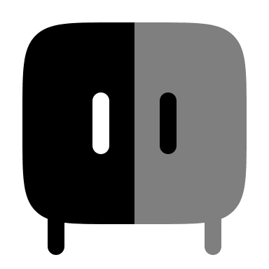 Bold Duotone Closet Design Free Open-Source SVG Icon (Solar)
