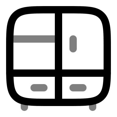Closet Storage (Duotone) Free Open-Source SVG Icon (Solar)