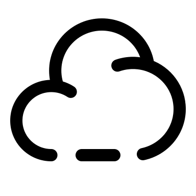 Cloud with Minus Symbol (Linear) Free Open-Source SVG Icon (Solar)