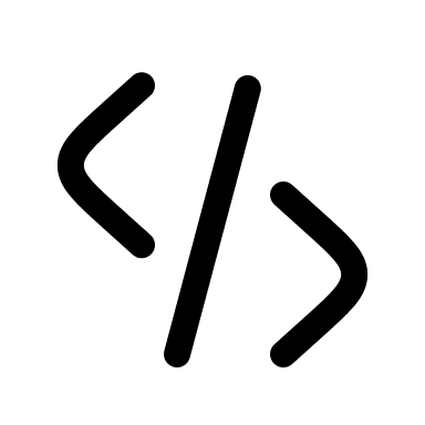 Code 2 (Linear) Free Open-Source SVG Icon (Solar)